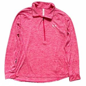 Women’s Under Armour Half Zip Sweater Jacket Heat Gear Sportswear Size XL